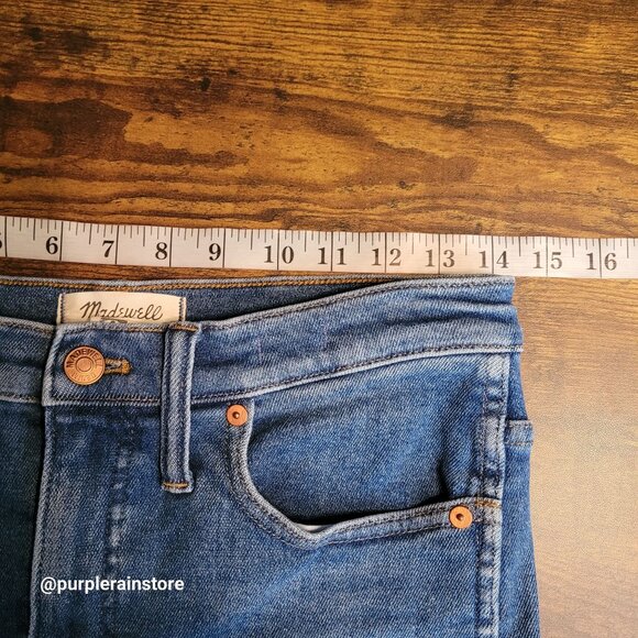 Madewell Jeans 28 Stovepipe High Rise Manchester Wash AN335 Tummy Control - Picture 8 of 13